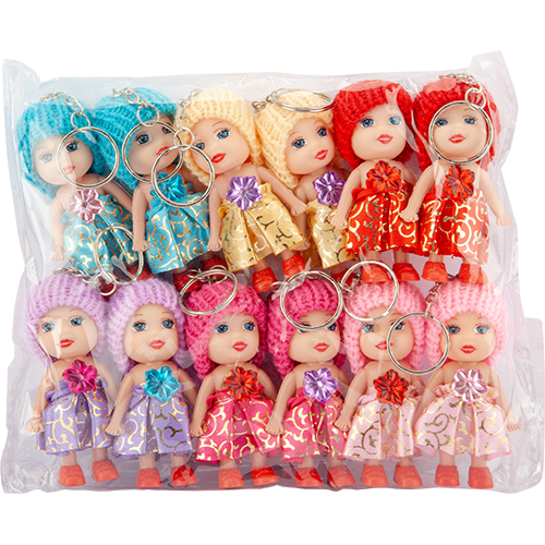 ÖRGÜ ŞAPKALI BEBEK MASKOT 12Lİ B-1 + 10-A#