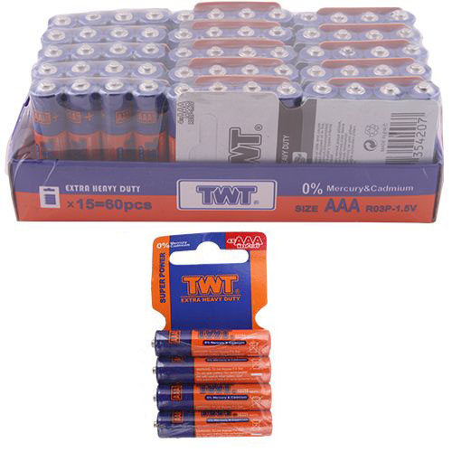 TWT BÜYÜK PİL SİZE AA R6P-1.5V 60 ADET