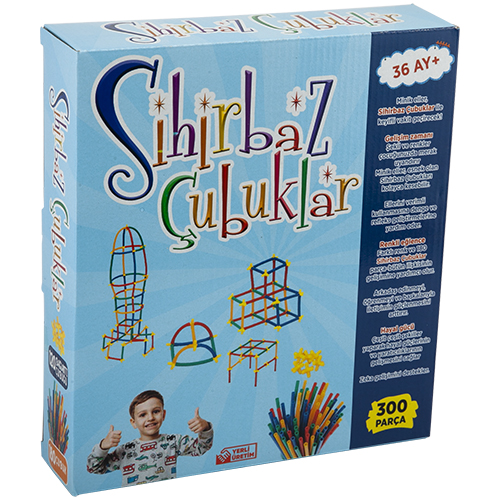 DOĞAL TOYS SİHİRBAZLIK ÇUBUKLAR 300 PARÇA#