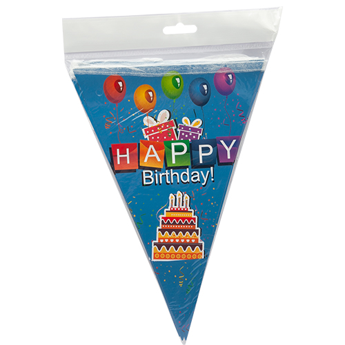 HAPPY BİRTHDAY ÜÇGEN BAYRAK FLAMA