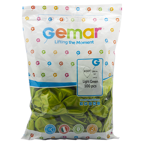 GEMAR METALİK AÇIK YEŞİL(LİGHT GREEN) 11 İNCH BALON GM-110 #067