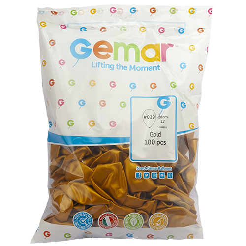 GEMAR METALİK ALTIN(GOLD) BALON 11 İNCH GM-110 #039