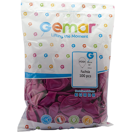 GEMAR METALİK KOYU PEMBE(FUCHSİA) BALON 11 İNCH GM-110 #064