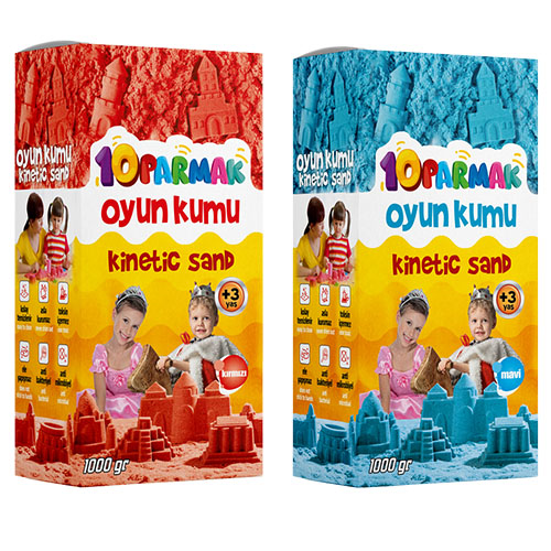 10 PARMAK KİNETİK KUM 1 KİLO#
