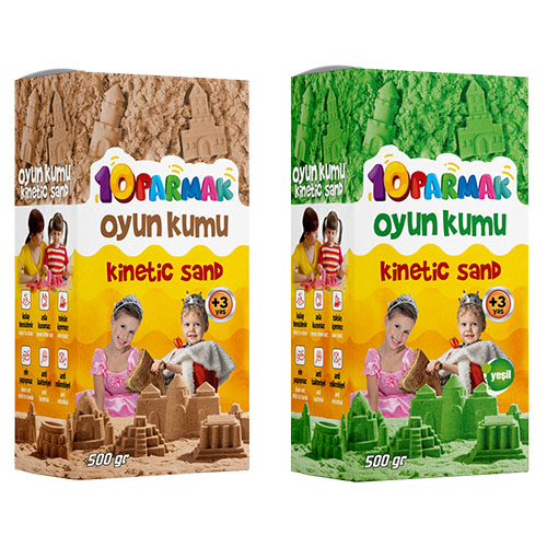 10 PARMAK KİNETİK KUM 500 GR. KUM-001