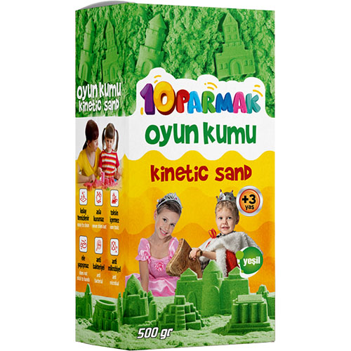 10 PARMAK KİNETİK KUM 500 GR. KUM-001
