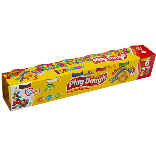 BÜYÜK KUTULU 6LI OYUN HAMURU 600 GR. FD-008#