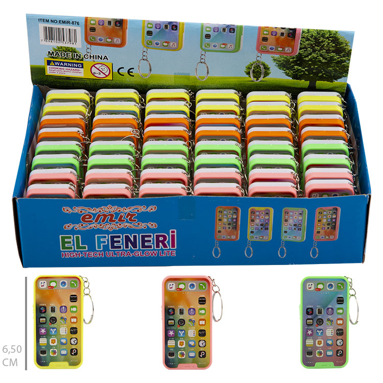 İPHONE IŞIKLI ANAHTARLIK 48Lİ