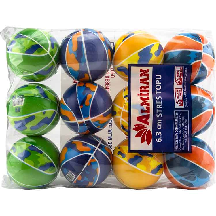 KÜÇÜK KAMUFLAJ STRES TOPU 6,30CM ALM-3507 KÜÇÜK KAMUFLAJ STRES TOPU 6,30CM ALM-3507