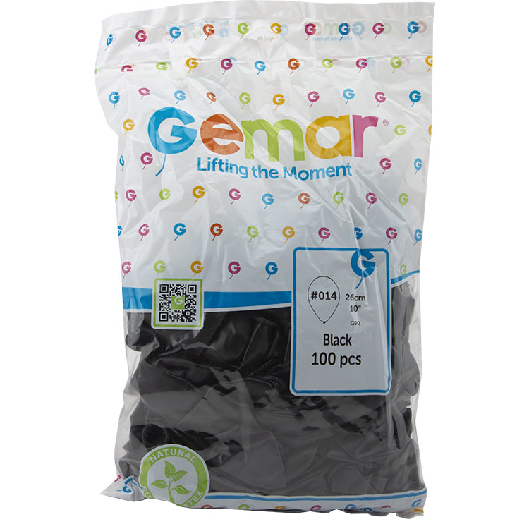 GEMAR SİYAH(BLACK) 10" İÇ MEKAN BALON G90-BLACK