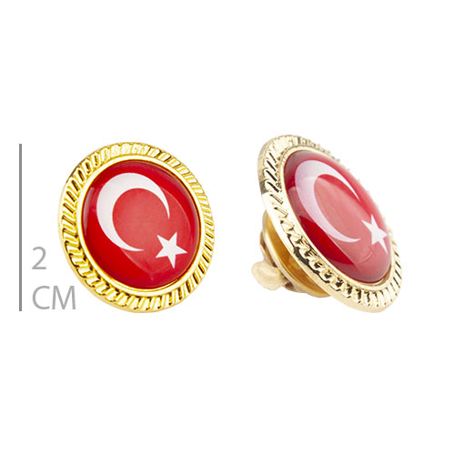 EMİN ZAMAK AY YILDIZ YAKA ROZET 30'LU