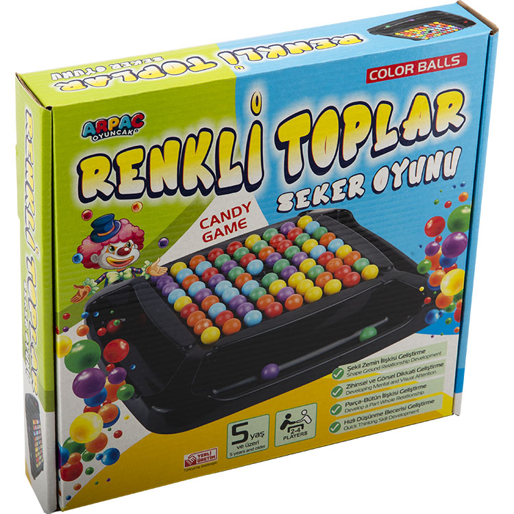 RENKLİ TOPLAR ŞEKER OYUNU ARP-017 RENKLİ TOPLAR ŞEKER OYUNU ARP-017