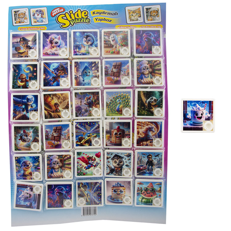 KARTELADA KÜÇÜK KAYDIRMA PUZZLE 36'LI