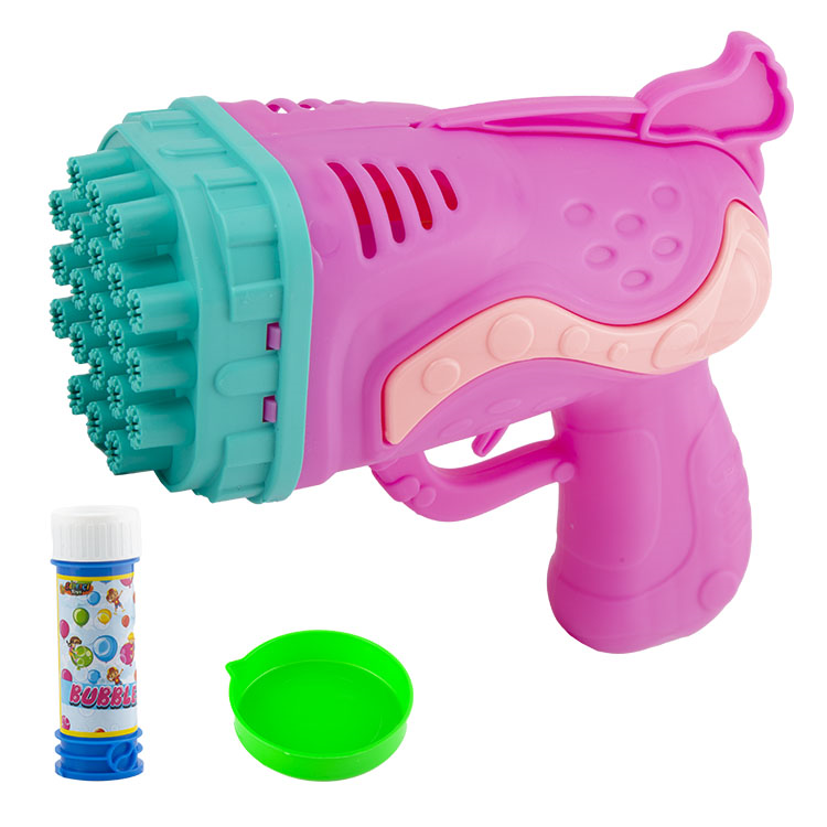 PİLLİ ÇOKLU PEMBE KÖPÜK TABANCA
