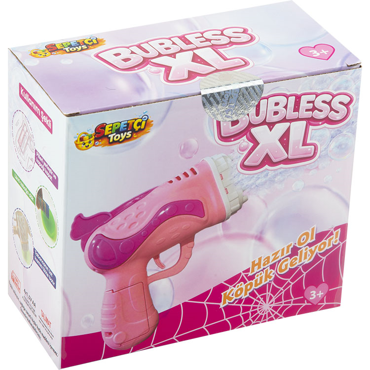 PİLLİ ÇOKLU PEMBE KÖPÜK TABANCA PİLLİ ÇOKLU PEMBE KÖPÜK TABANCA