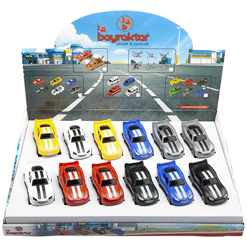 BAYRAKTAR NASCAR MİNİ SÜRTMELİ ARABALAR BP-035