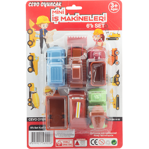 CEVO KARTELA 6LI MİNİ İŞ SETİ C-922#